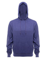SpectraUSA French Terry fleece hoodie in purple heather with front view, casual and comfortable everyday wear.