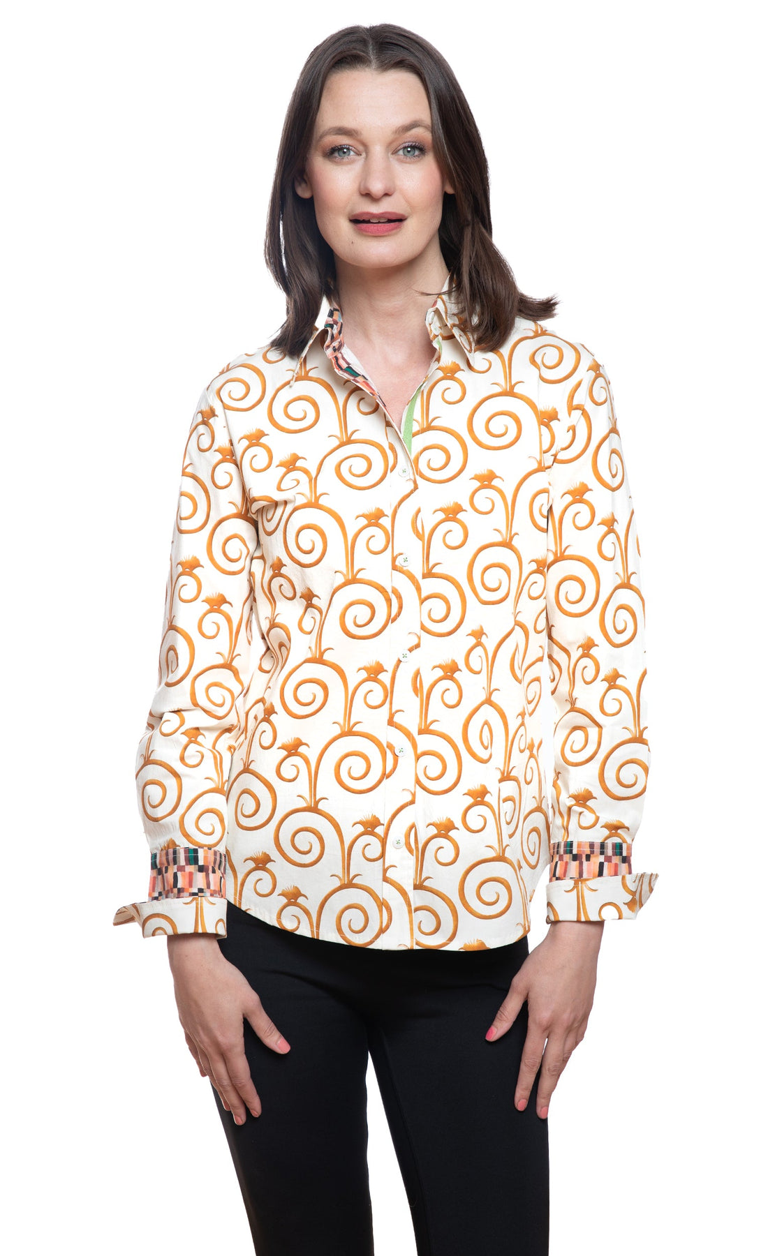 Rome Shirt Gold and White Swirl Pint