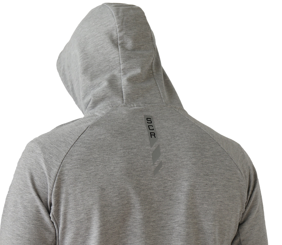 Men’s slim fit hooded sweatshirt from SCR Sportswear, all-day comfort athletic-casual hoodie with a sleek design.