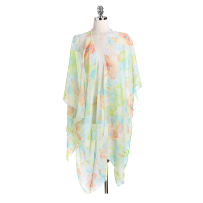 Beach Seaside Floral Overclothes Blouse Small Coat Bikini Jacket Long Women Direct
