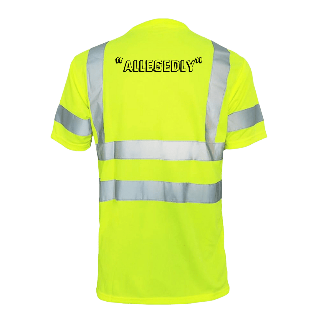 Reflective safety T-shirt by Armed American Supply with high-visibility reflective strips for enhanced safety.
