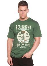 Red Gloomy Spun Bamboo men&