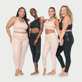 Metallic cheetah print active leggings by Fitkitty Culture, stylish women&