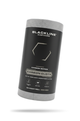 Blackline Car Care BLACKLINE® Carbon Cloth displaying black carbon fiber fabric with textured weave for automotive detailing.