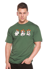 Unisex cowboy ghost graphic T-shirt by Spun Bamboo, short sleeve design in bamboo viscose and organic cotton, casual men&