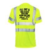 Reflective Safety T-Shirt by Armed American Supply with reflective strips, designed for visibility and safety during low-light conditions.