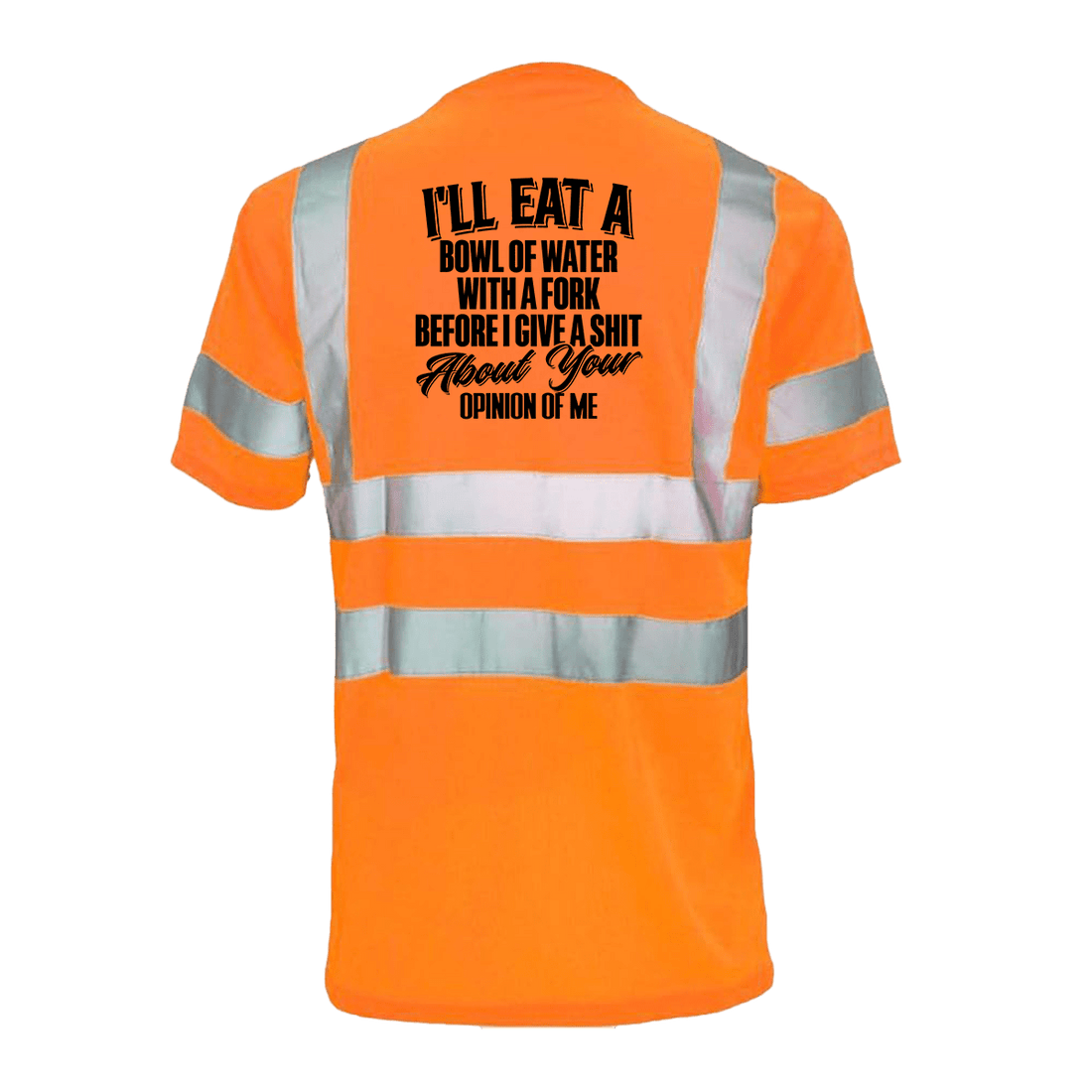 Reflective safety T-shirt by Armed American Supply featuring high-visibility reflective stripes and a casual fit.
