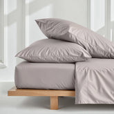 Italic Luxe Australian Sateen Pillowcase Set featuring smooth, luxurious bed pillowcases in a stylish home bedroom setting.