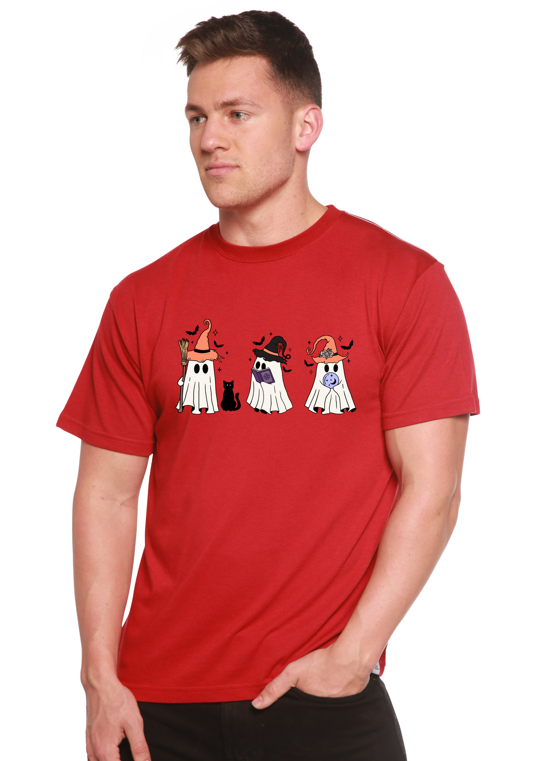 Spun Bamboo Halloween Boo men&