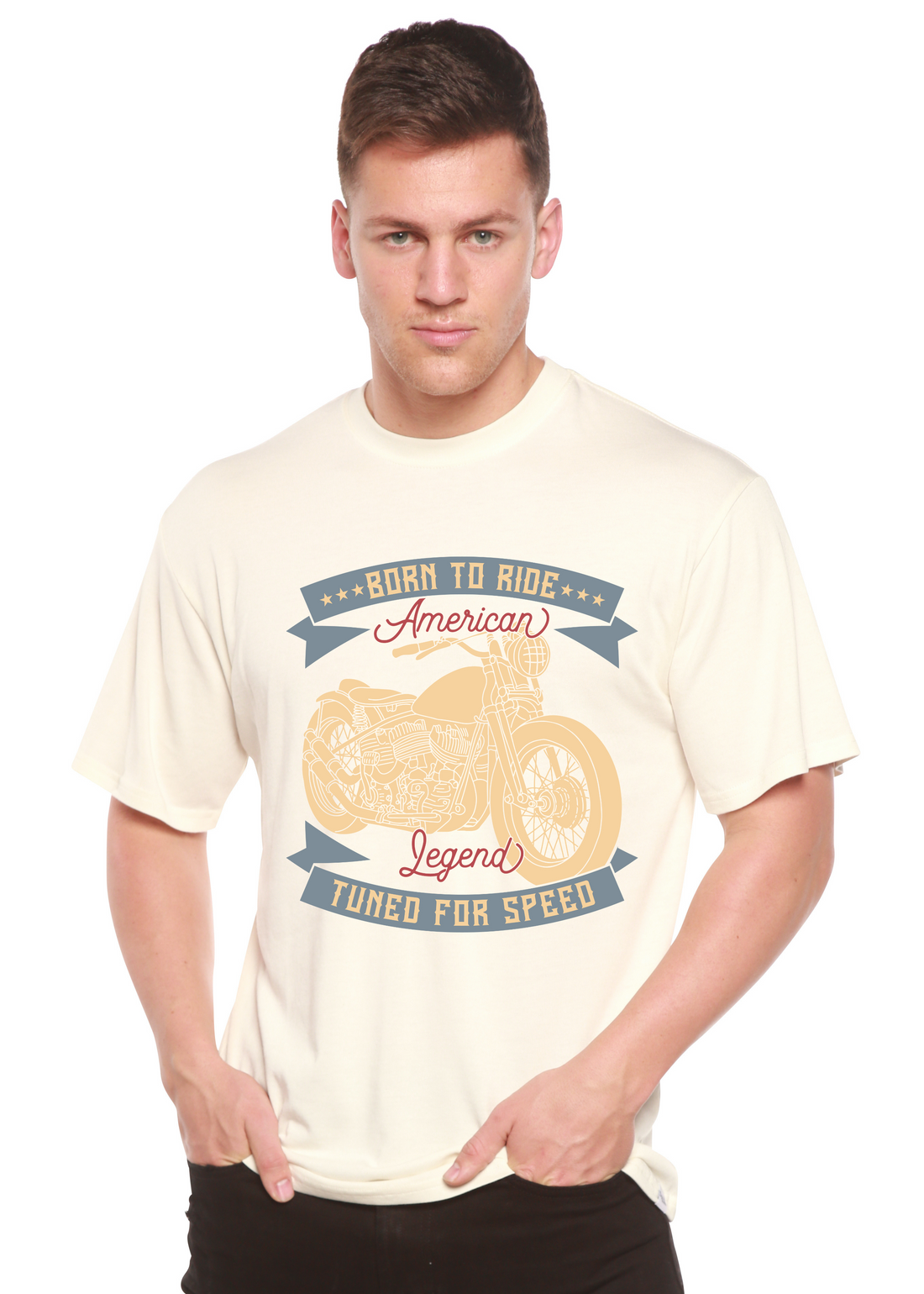 Spun Bamboo Born To Ride American Legend men&