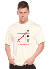 Spun Bamboo Maybe Tomorrow unisex bamboo and cotton graphic t-shirt with printed design, men&