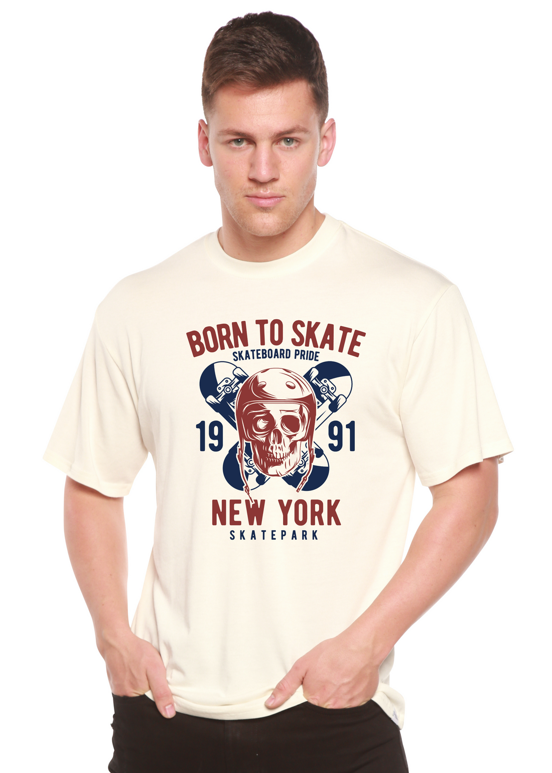 Spun Bamboo Born To Skate 1991 New York men&