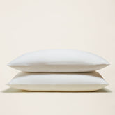 Elegant Luxe Australian Sateen Sheet Set from Italic, featuring smooth, shiny satin fabric on a neatly made bed.