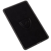 Shield Your Body SYB Phone Shield EMF and 5G blocker for iPhones and Android mobile phones, shown in a sleek black design.