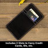 Shield Your Body SYB Phone Shield for iPhones and Android, lab-tested EMF and 5G blocker mobile phone accessory with slots.