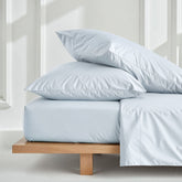 Soft Luxe Australian Sateen Sheet Set by Italic, showcasing smooth, silky bed sheets in a cozy bedroom setting.