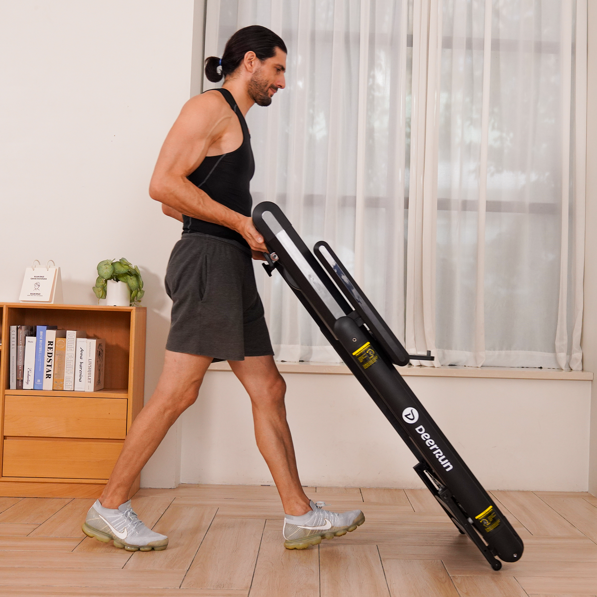 DeerRun X20 Incline Home Treadmill with 15% Auto Incline &amp; Full Running Deck | 400 lbs, 11.3 mph