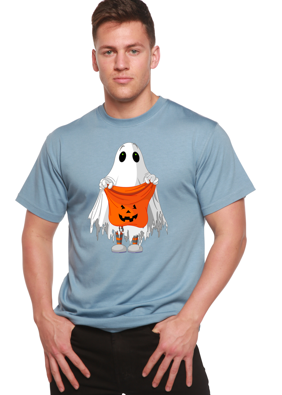 Spun Bamboo Boo Halloween men&