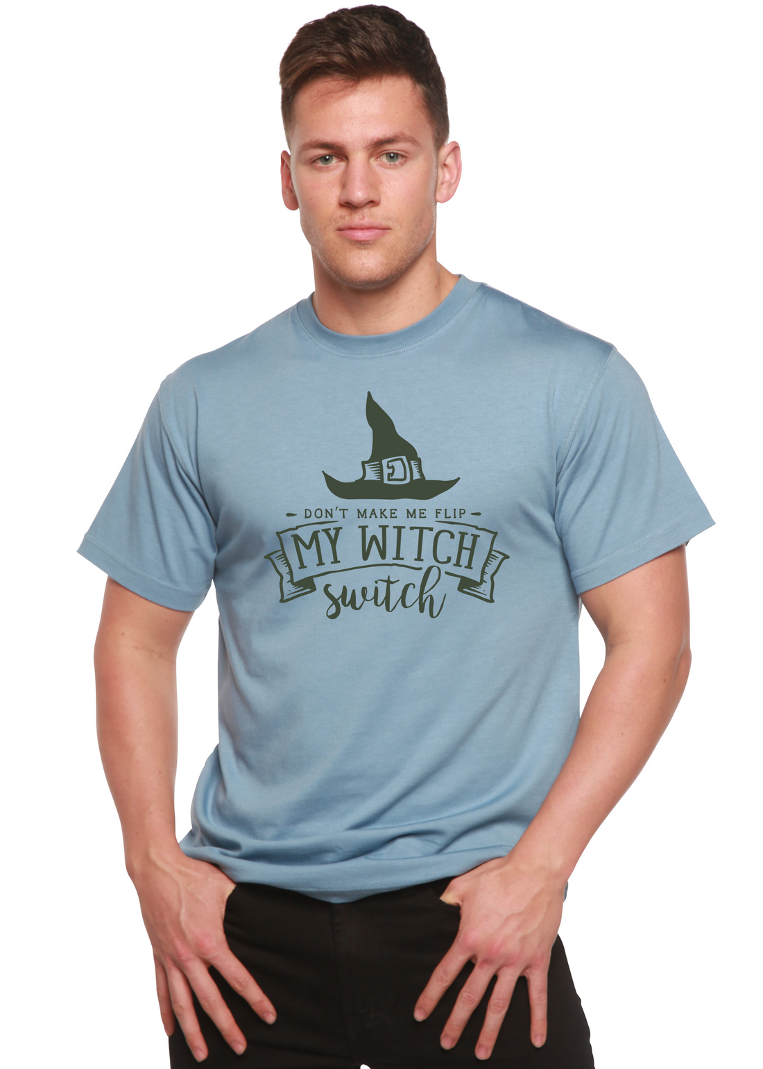 Unisex bamboo viscose organic cotton graphic T-shirt with a "My Witch" design, men&