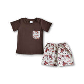 Brown cotton boy&
