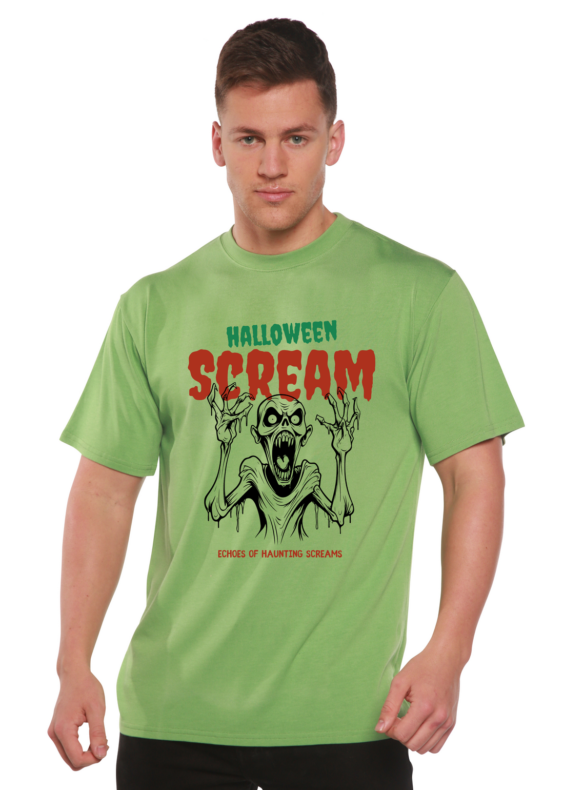 Spun Bamboo Halloween Scream men&