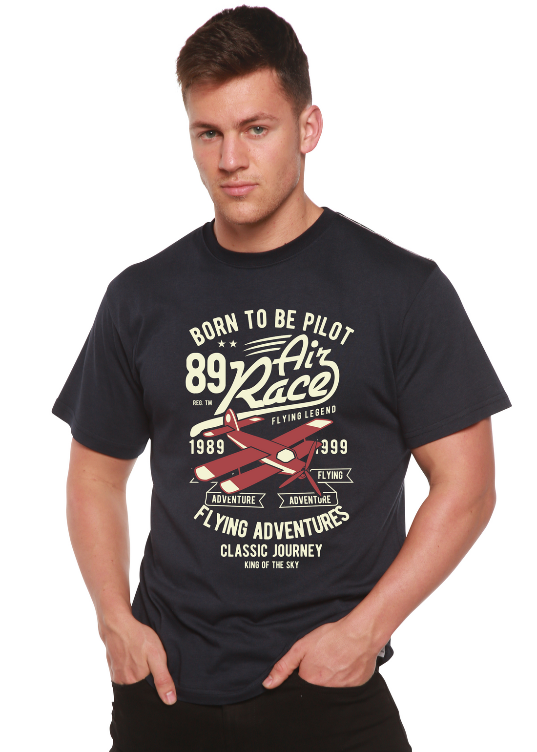 Spun Bamboo Born To Be Pilot men&