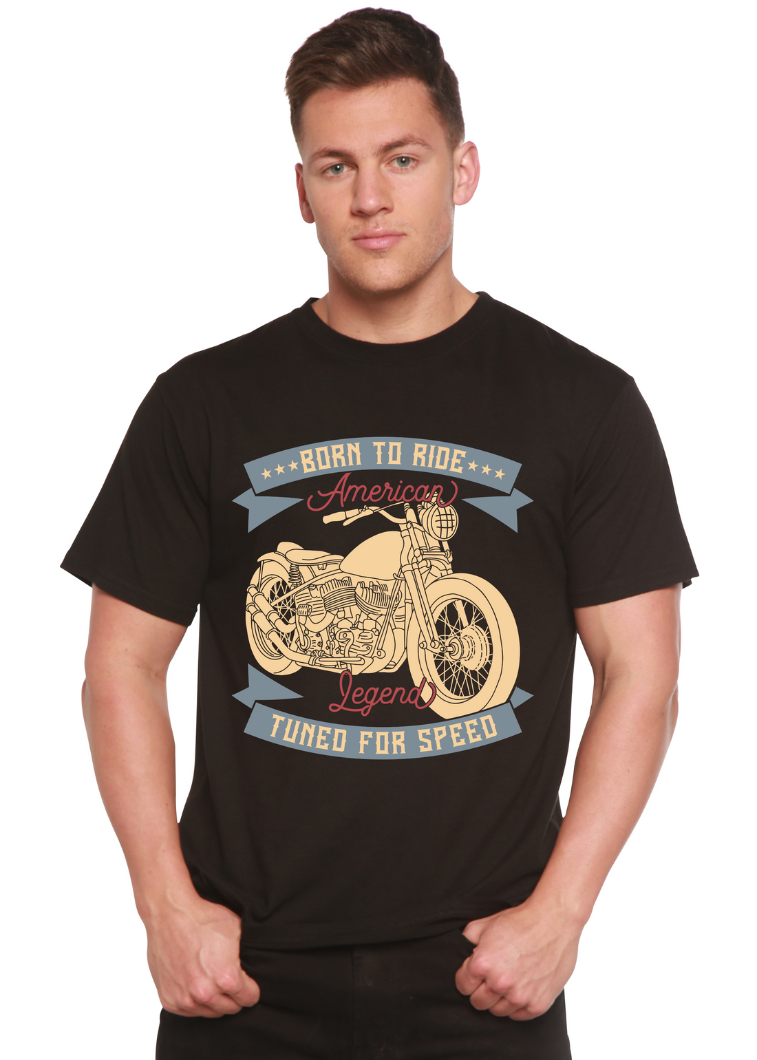 Spun Bamboo Born To Ride American Legend men&