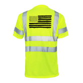 Reflective safety T-shirt by Armed American Supply, featuring high-visibility reflective material for enhanced safety.