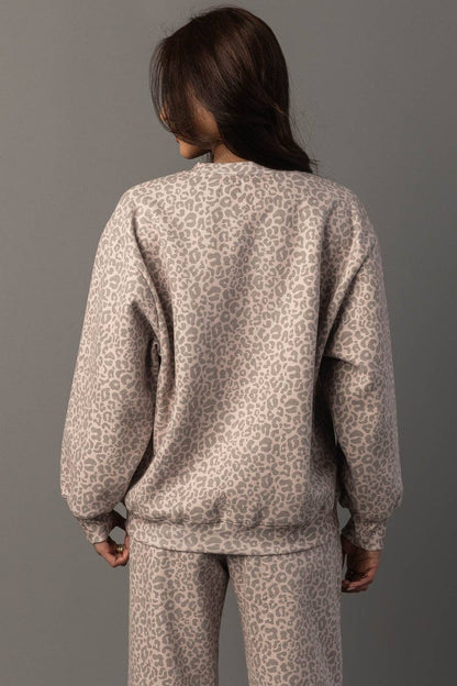 Blush Leopard Sweatshirt