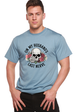 Unisex bamboo cotton graphic T-shirt with "On My Husband&