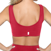 Fitkitty Culture BodyLove High Support Sports Bra, black athletic bra with wide straps and supportive design for active wear.