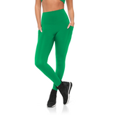 High-rise Fitkitty Culture BodyLove leggings in black, showcasing their stretchy, comfortable fit for yoga and active wear.