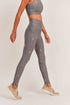 Copper-colored high waisted leggings by Fitkitty Culture, sleek athletic wear for yoga and active lifestyles.