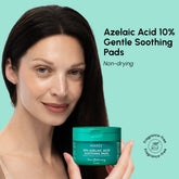 Maree Azelaic Acid Soothing Pads with textured cotton pads for gentle facial skin treatment and redness reduction.