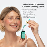 Maree Redness Soothing Azelaic Acid Serum in a clear dropper bottle, designed to reduce redness and calm irritated skin.