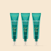 Maree Azelaic Acid Cream for sensitive skin, featuring a jar of calming skincare cream with a white and blue label.