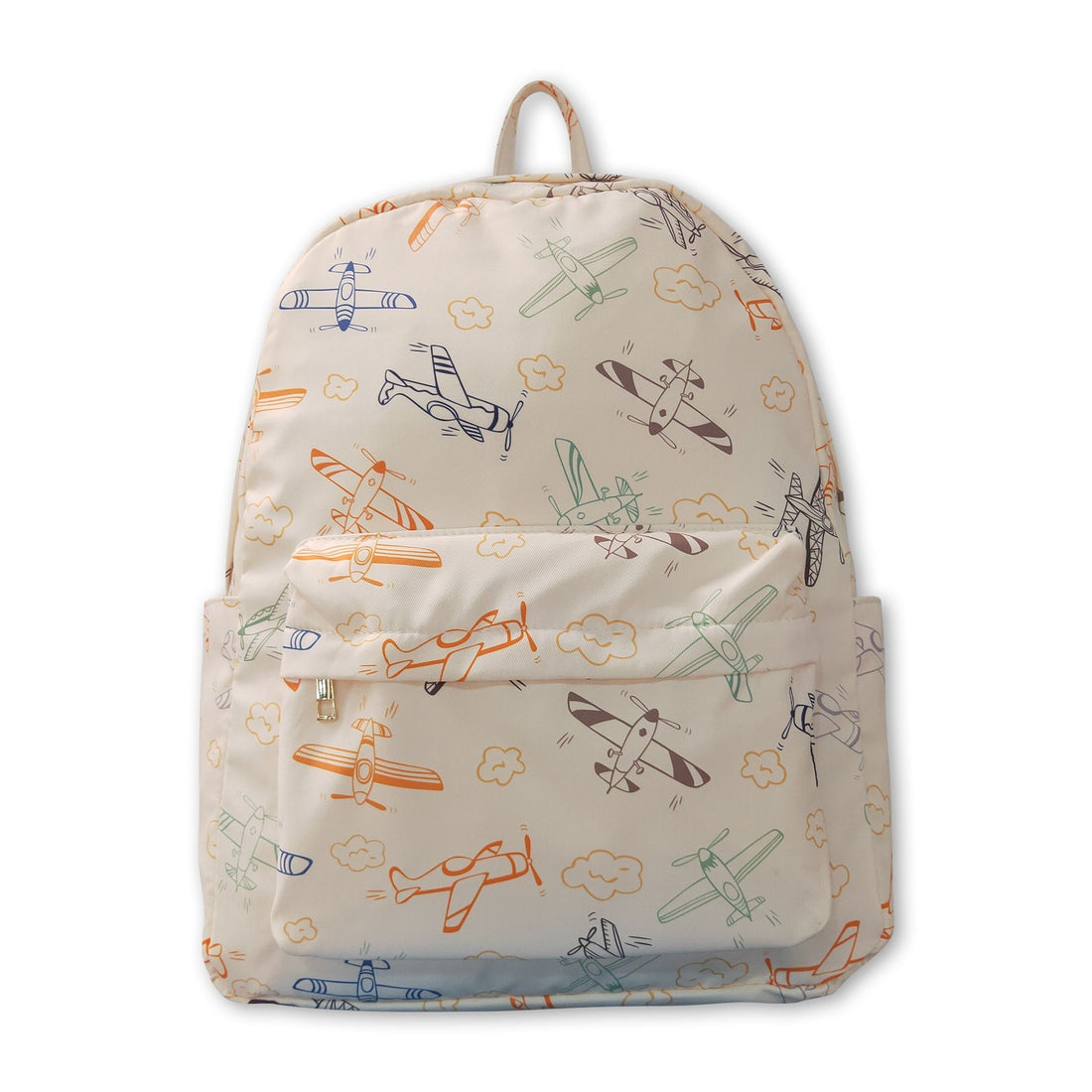 Mini Rodeo kids boys backpack in the shape of an airplane, featuring colorful design and adjustable straps for young travelers.