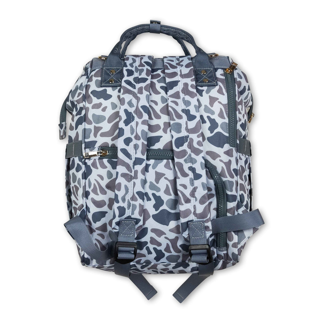 Grey camo hunting baby mommy diaper backpack