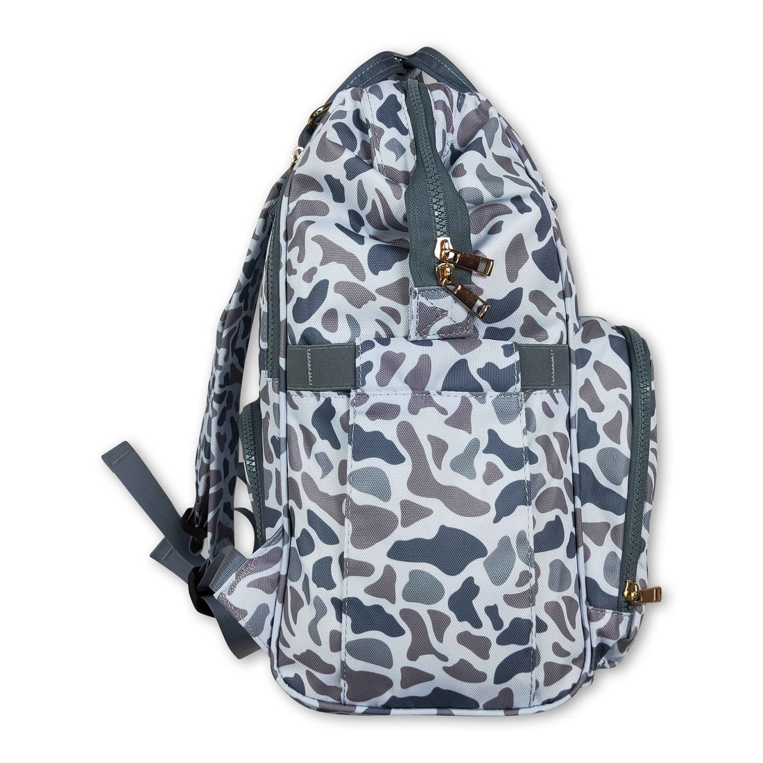 Grey camo hunting baby mommy diaper backpack
