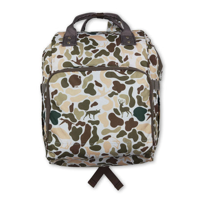 Hunting camo baby mommy diaper backpack