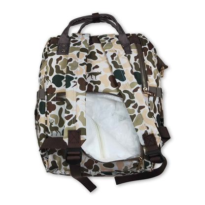 Hunting camo baby mommy diaper backpack
