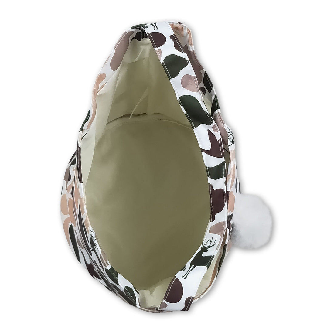 Hunting camo rabbit embroidery kids Easter basket