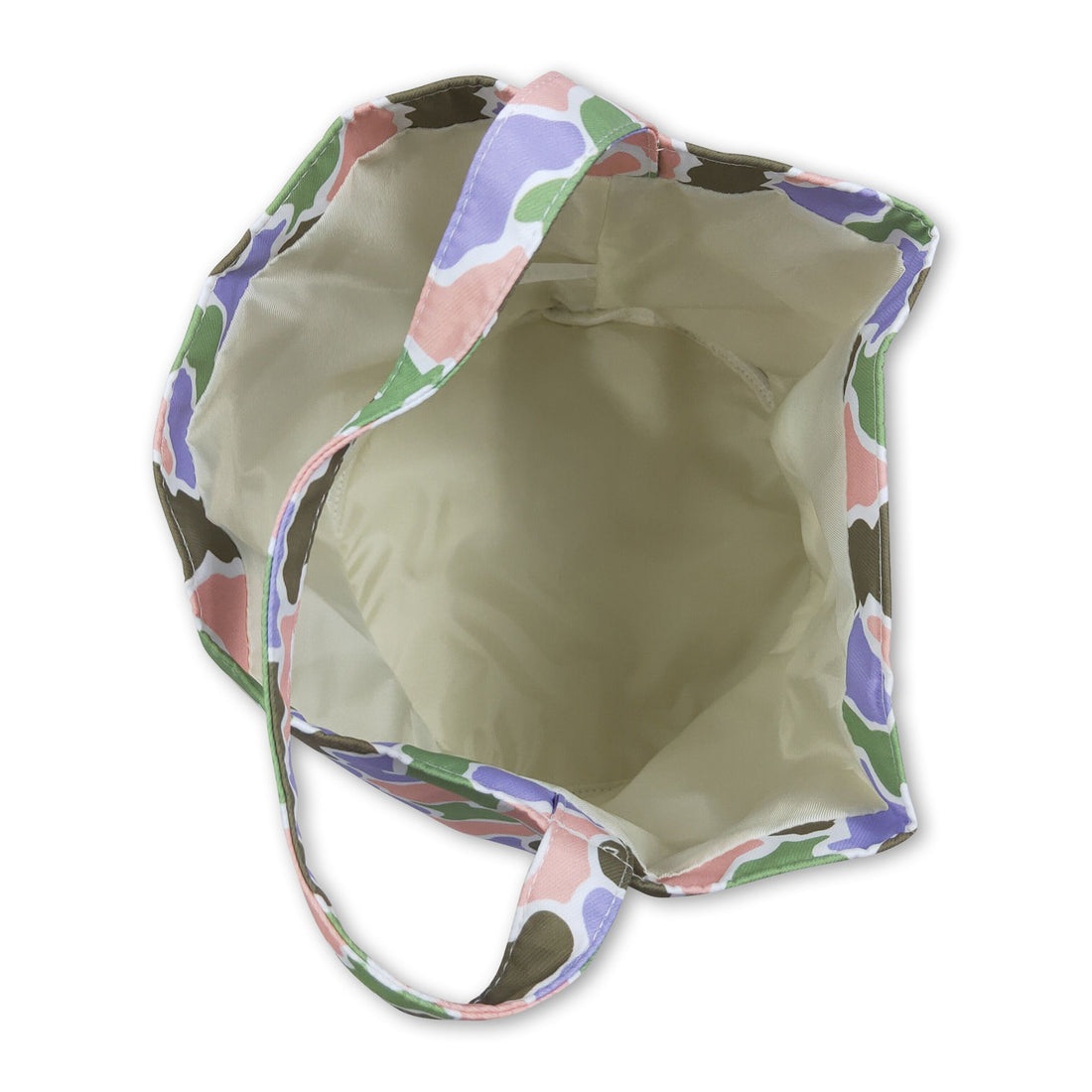 Colorful camo rabbit embroidery kids Easter basket
