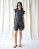 Downeast On Repeat pullover top, soft fabric with long sleeves and a relaxed fit, shown in a casual style.