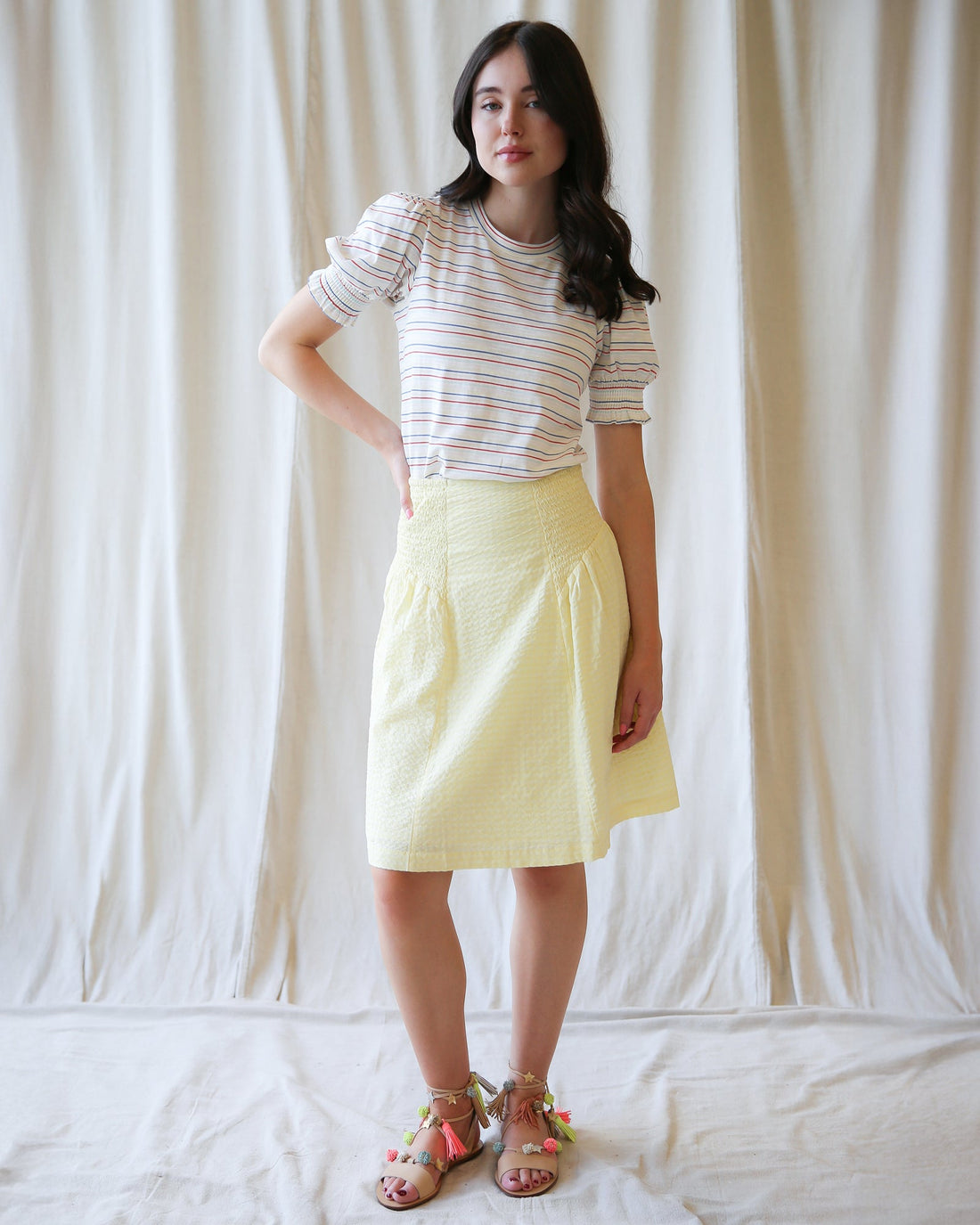 Downeast Off The Clock skirt in a stylish design, featuring a flattering fit and versatile length, perfect for casual or dressy occasions.