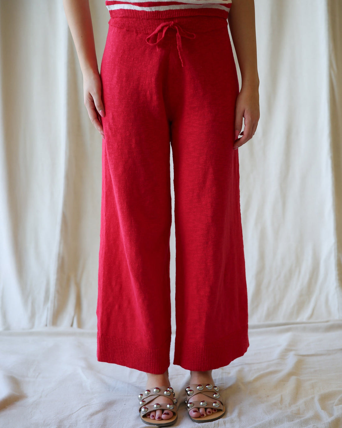 Downeast Round Trip Pants, stylish casual pants featuring a relaxed fit and neutral color, shown on a model.