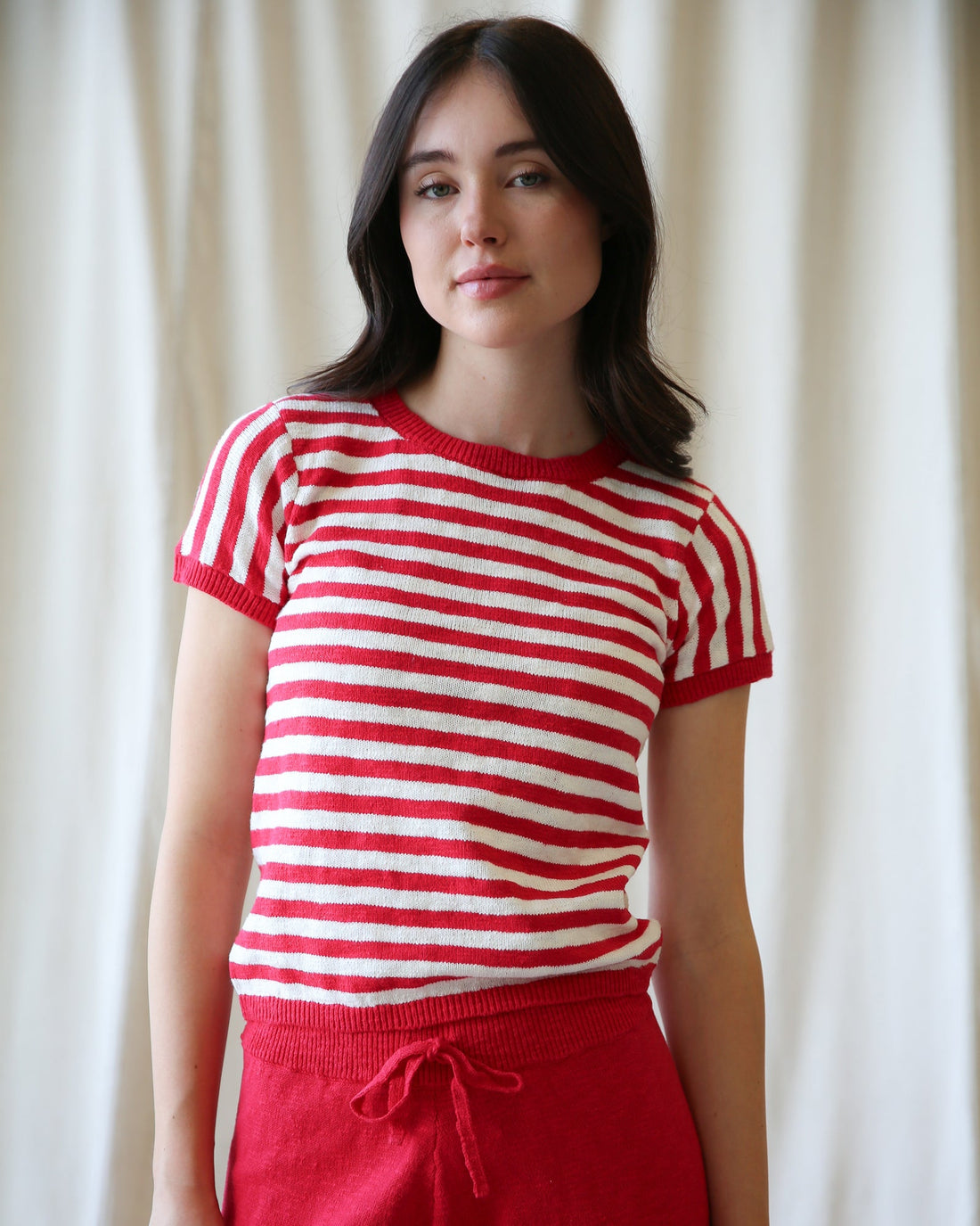 Downeast Round Trip Crew sweater, cozy knit with a classic fit, shown in a neutral color on a white background.