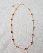 Downeast Lucky Me necklace featuring a delicate pendant on a silver chain, styled for everyday wear.