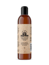 Organic Johnny Slicks beard wash in a 8oz bottle, featuring a hand-whipped formula for cleansing and softening facial hair.
