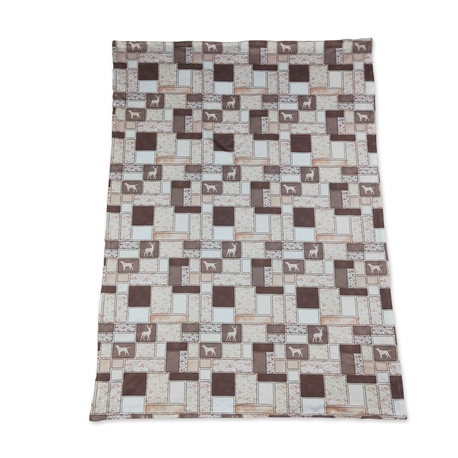 Brown camo duck dog deer hunting baby boy blankets